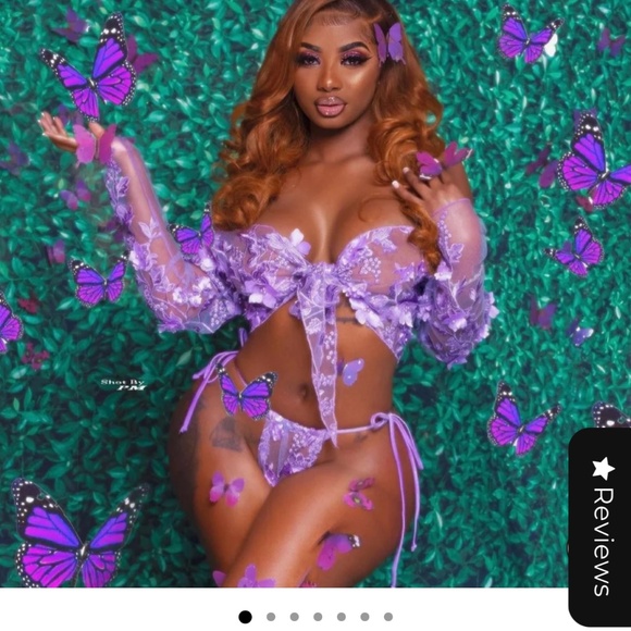 LACE BIKINI SET - SIZE S (WORN ONCE) - Picture 2 of 12